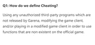 A snippet from the anti-hack FAQ of Garena Free Fire (Image via Free Fire)